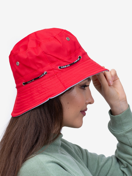 Dámská čepice  typu bucket hat  červená