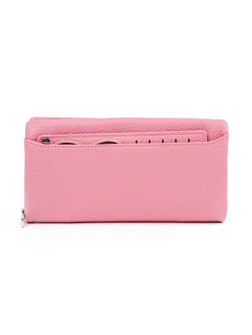 Růžová velká peněženka dámská