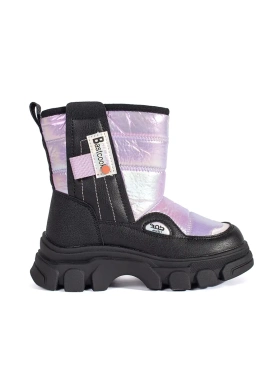 Prošívané dívčí sněhule lesklé