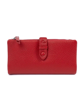 Červená peněženka dámská s přihrádkami