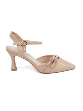 Béžové lodičky s odkrytou patou