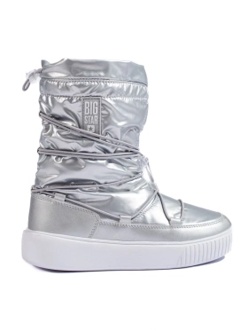 Dámské stříbrné zateplené sněhule BIG STAR KK274195