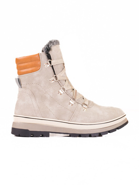 Dámské šedé traperky se zateplením