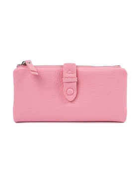 Růžová peněženka dámská s přihrádkami