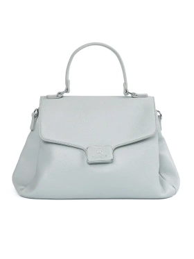 Kabelka modrá kufřík s uchem i řemínkem