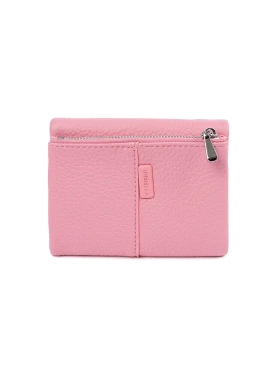 Malá růžová peněženka dámská z ekokůže