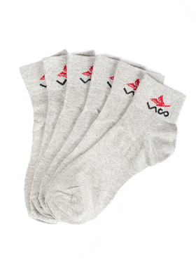 Šedé ponožky Vico 3 ks v balení