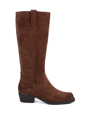 Hnědé zateplené dámské kozačky Sergio Leone