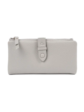 Šedá peněženka dámská s přihrádkami