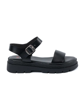 Sandály dámské černé na platformě