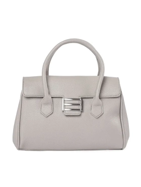 Šedá kabelka přes rameno s páskem