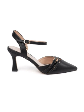 Černé lodičky s odkrytou patou