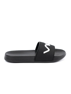 Černé nazouváky s nápisem