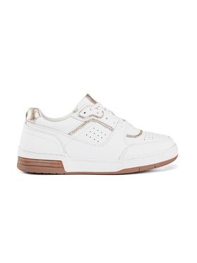 Bílo-zlaté sneakersy na platformě