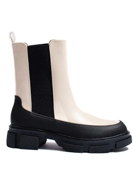 Béžové vysoké štibletky dámské