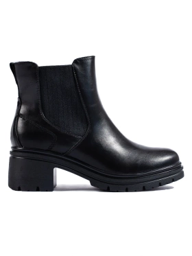 Dámské černé štibletky na podpatku