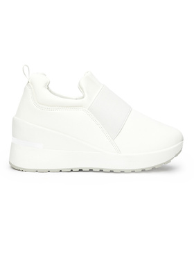 Bílé sneakersy dámské na klínku