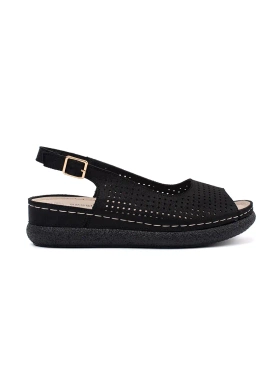 Černé pohodlné sandály