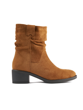 Hnědé kotníkové dámské kovbojky